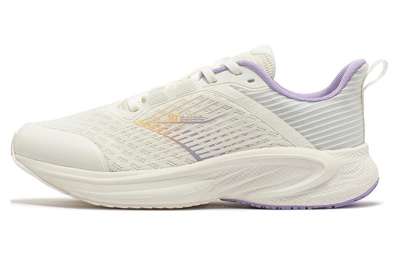 361° Cushioning, Wear Resistant Low Top Running Shoes Women's White Purple