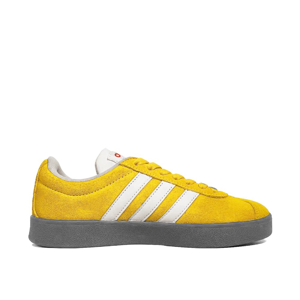Adidas Neo VL Court 2.0 Yellow Rose Abrasion Resistant Low Top Skateboard Shoes Unisex Yellow White