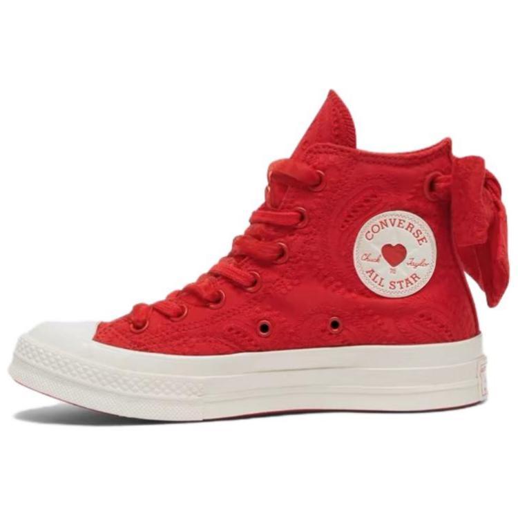 Converse 1970s Anti-Slip Wear-Resistant High-Top Skateboard Shoes Unisex Red