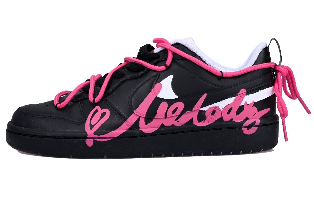 Nike Court Borough Series Skateboard Shoes Women's Low-Top Black