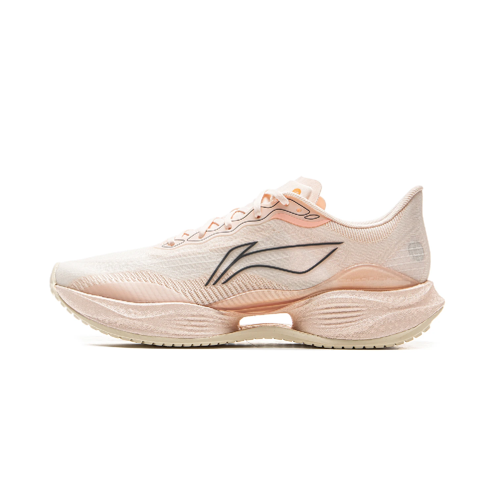 LINING Super Light 22 Running Shoes Women's Low top Light Orange Petal