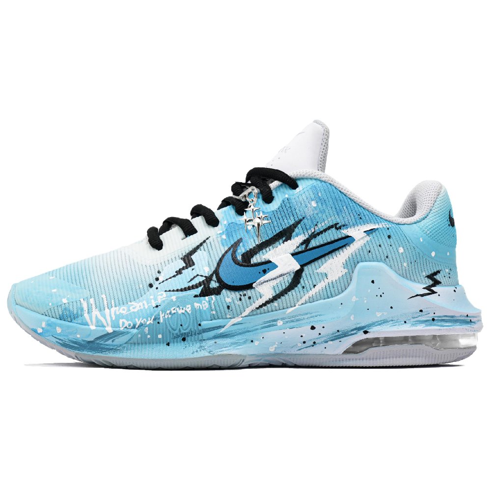 Nike Air Max Impact 4 Abrasion Resistant Mid Top Basketball Shoes Men's Blue