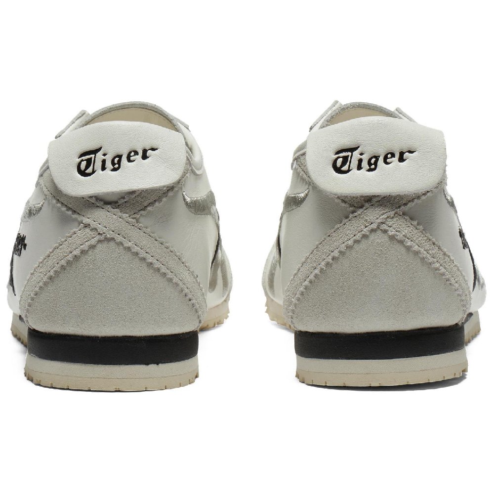 Onitsuka Tiger MEXICO 66 Anti Slip Wear Resistant Low Top Casual Shoes Unisex White Silver