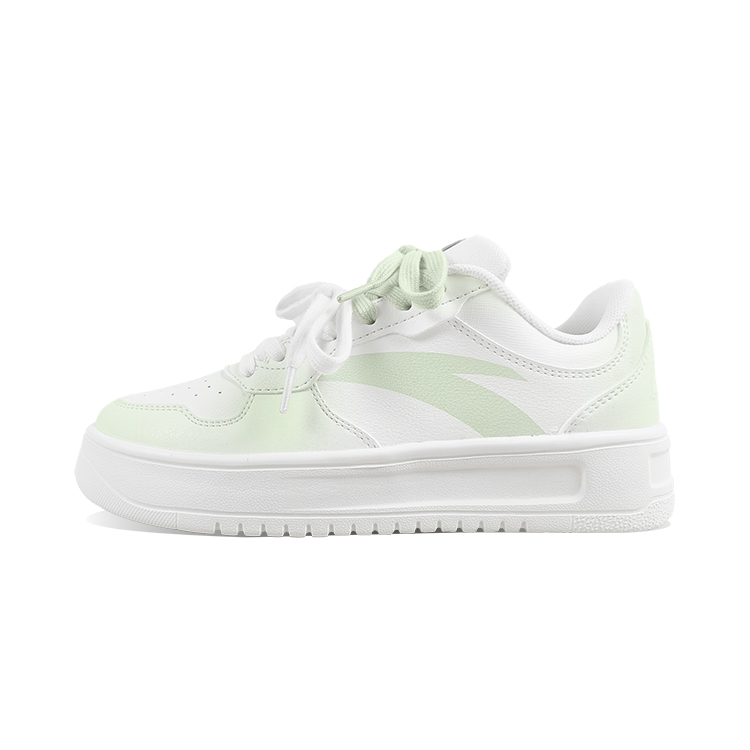 Anta Relaxed Anti Slip Wear Resistant Low Top Skateboard Shoes Unisex Green