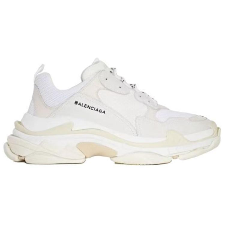 Balenciaga Triple S Low-Top Casual Shoes Women's White