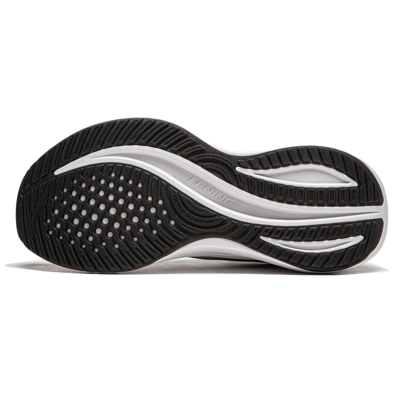 LiNing Yueying 4 Cushioning Anti-Slip Wear-Resistant Breathable Support Rebound Low-Top Running Shoes Men's Gray Black
