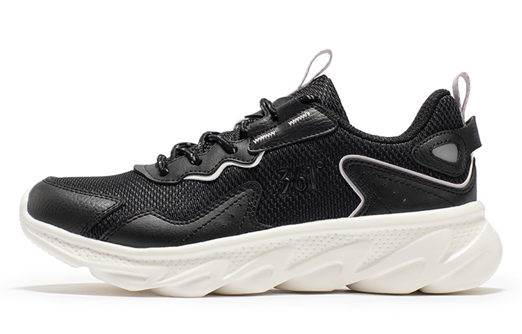 361° Low Top Running Shoes Women's Black And Light Purple