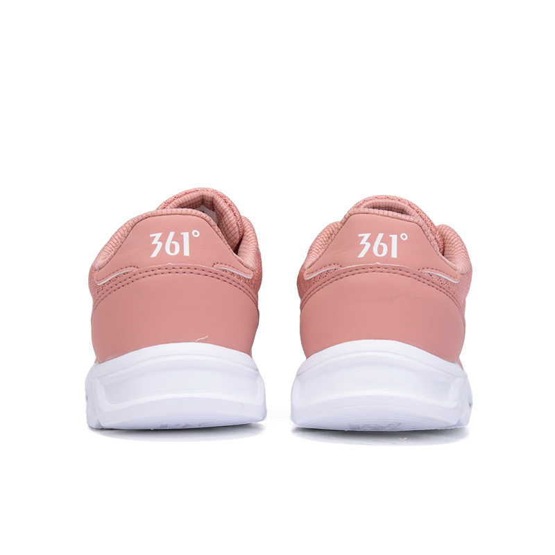 361° Cushioning Wear-Resistant Low-Top Casual Running Shoes Women's Pink White