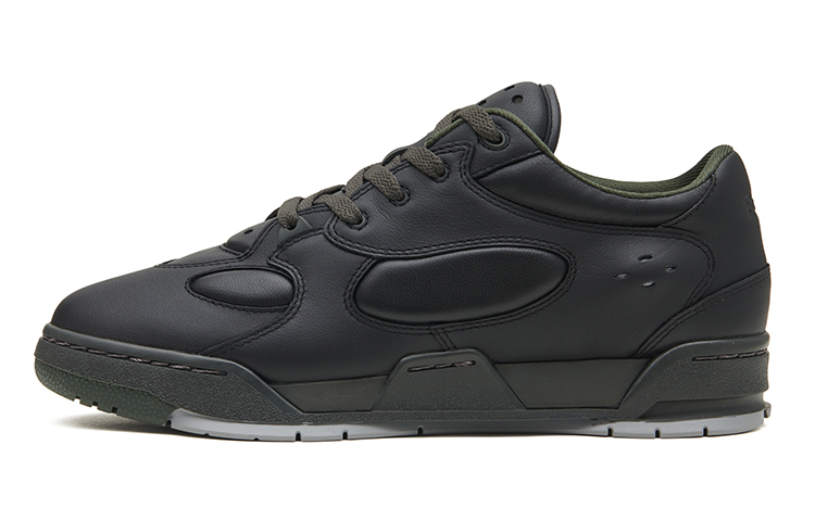 EQLZ EQUALIZER 1980 JS Low Top Vintage Basketball Shoes Unisex Black Agate