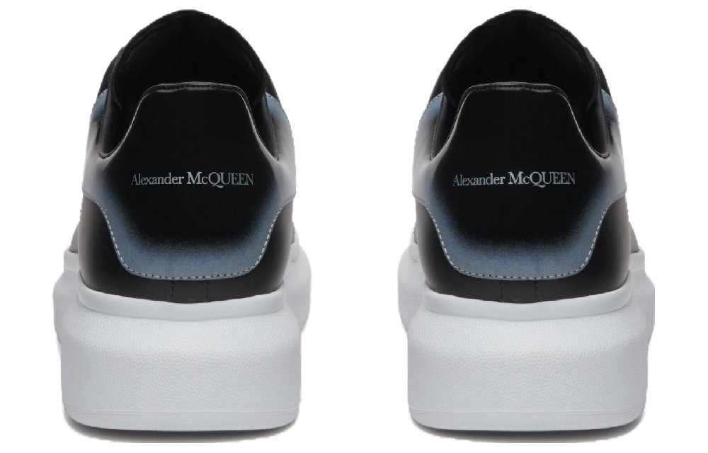 Alexander McQueen Larry Leather Sneakers 'Black White'