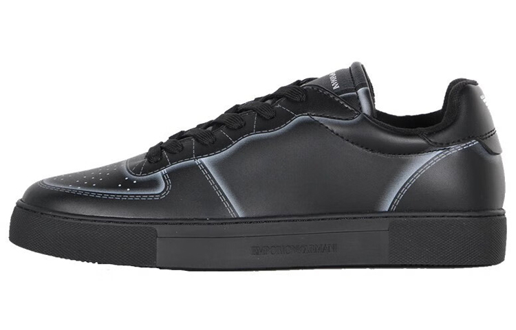 EMPORIO ARMANI Low-Top Skateboard Shoes Men's Black