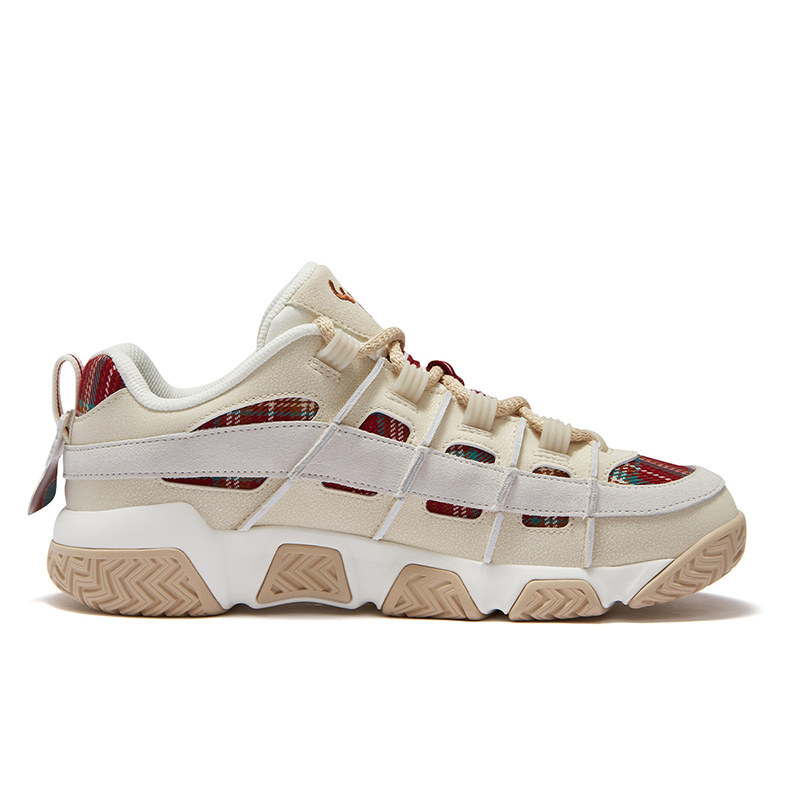 FILA FUSION BARRICADE XMAS Puffy Shoes Low Top Vintage Basketball Shoes Men's Red