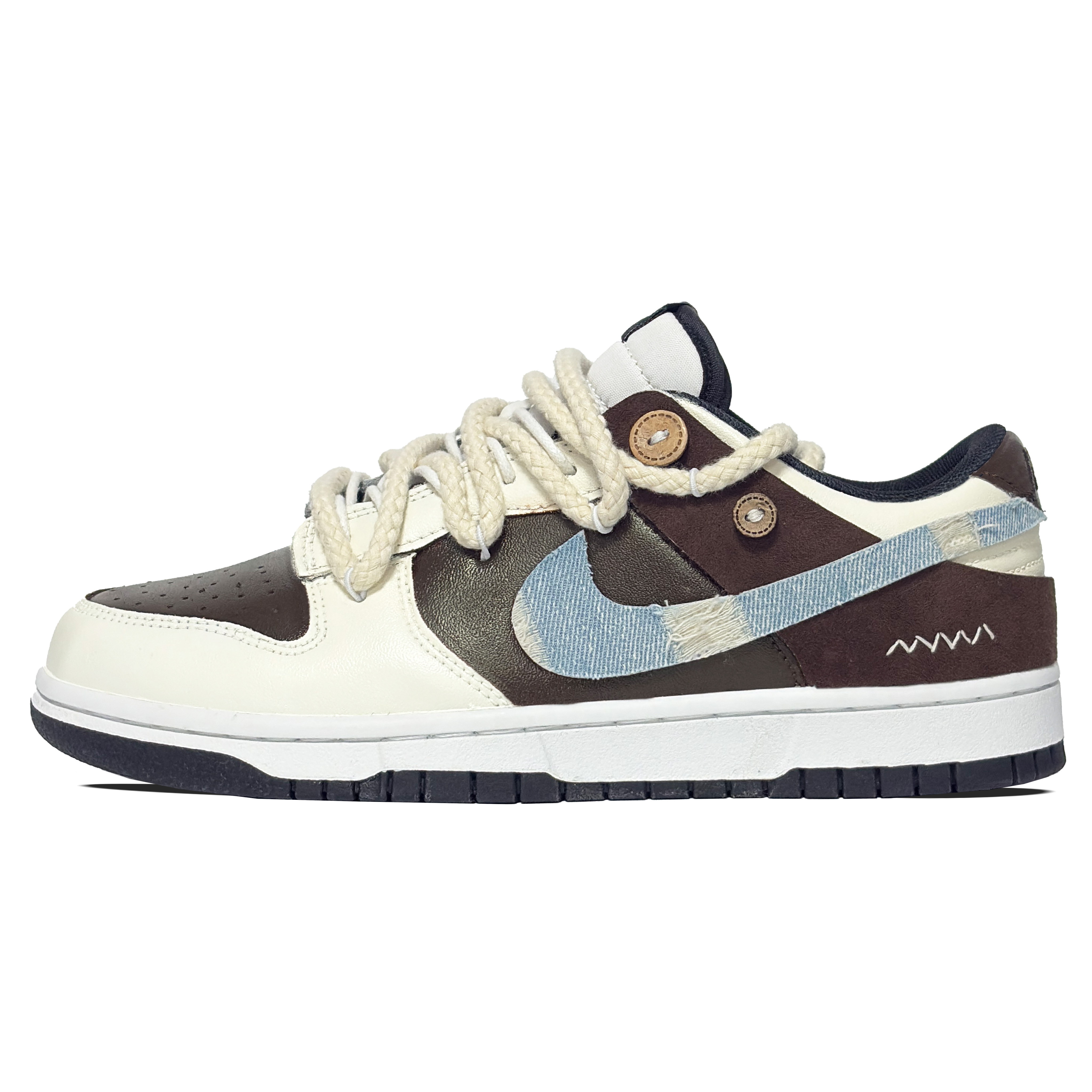 Nike Dunk Abrasion Resistant Low top Skateboard Shoes Men's Brown