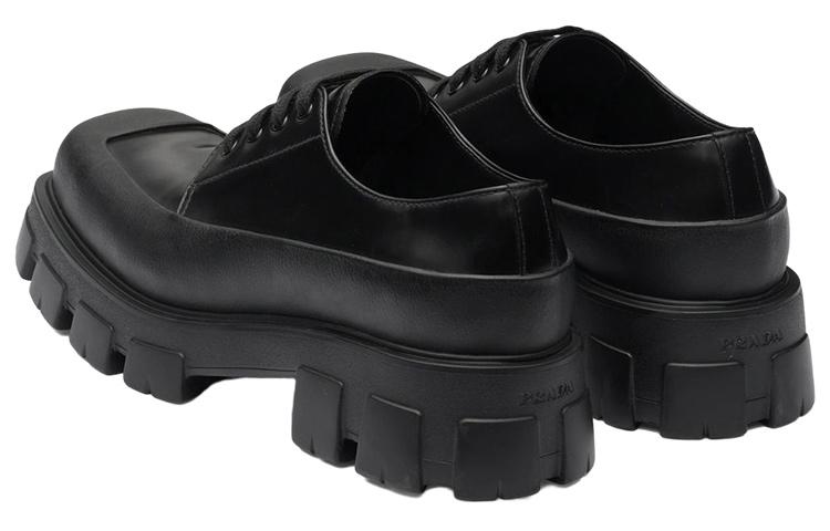 PRADA Monolith Brushed Leather Lace-up 'Black' купить в интернет-магазине Yoocart с быстрой доставкой по России.
