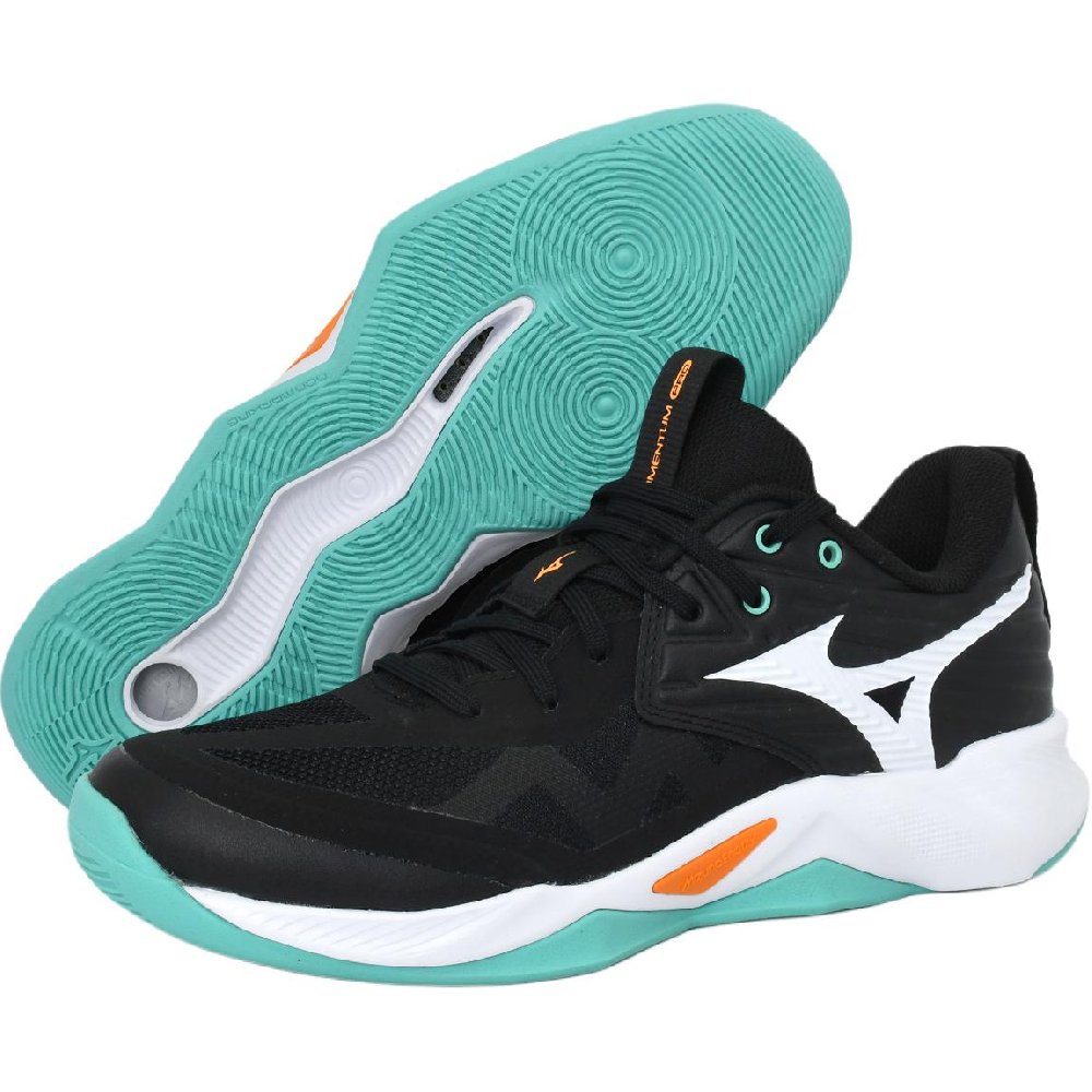 Mizuno WAVE MOMENTUM PRO Anti Slip Wear Resistant Low Top Training Shoes Unisex Black