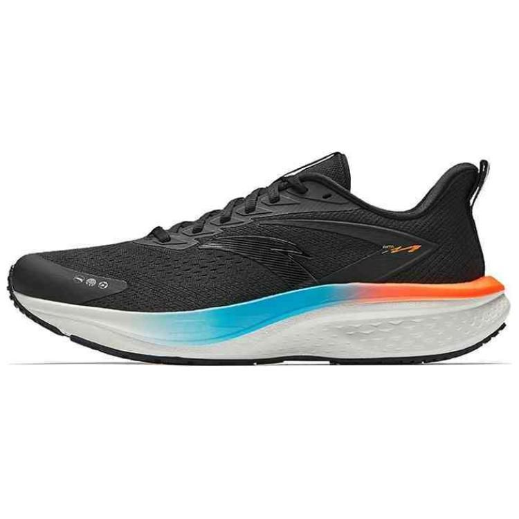Anta Horsepower 5.0 Anti-Slip Wear-Resistant Low-Top Casual Running Shoes Men's Basic Black