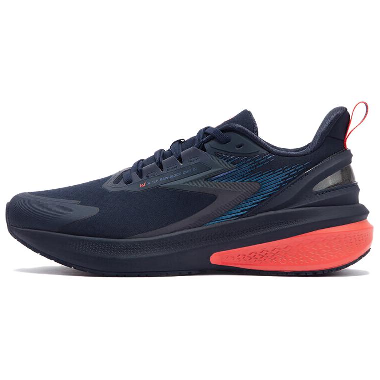 361° Rain Screen Anti-Slip Wear-Resistant Low-Top Running Shoes Men's Black