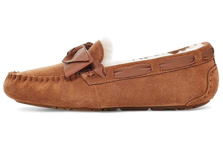 UGG Dakota Leather Bow Brown Women's