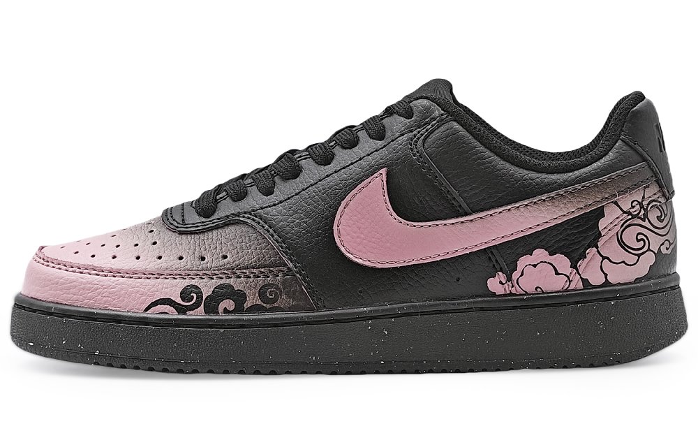 Nike Court Vision Low NN Abrasion Resistant Low Top Skateboard Shoes Unisex Dark Pink