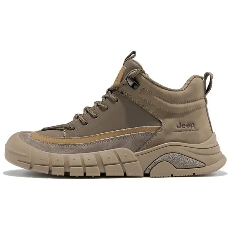 Jeep Slip-Resistant Low-Top Hiking Shoes Men's Khaki