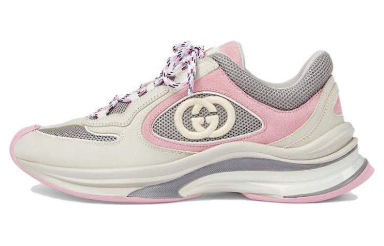 GUCCI RUN Casual Shoes Women's Low-Top Ivory White