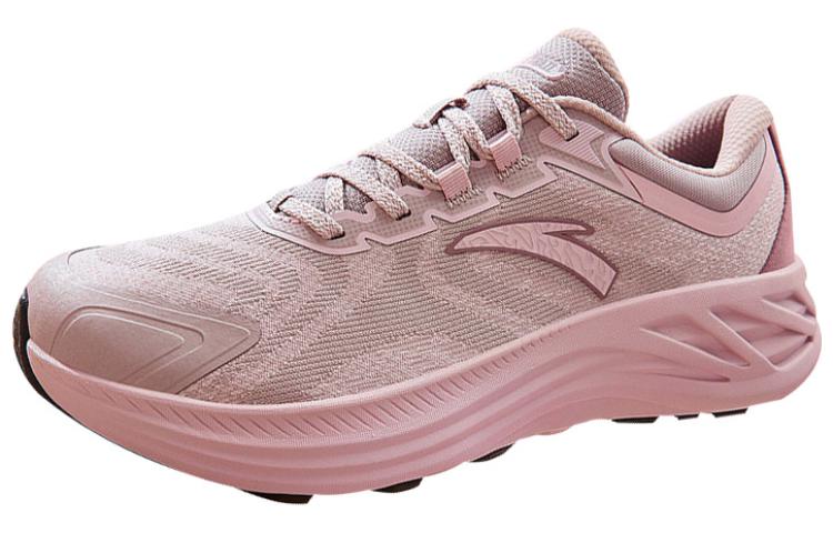 Anta Cushioning Wear Resistant Low Top Running Shoes Women's Pink Gray