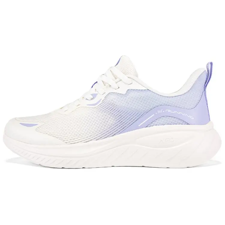 361° Anti Slip Wear Resistant Low Top Casual Running Shoes Women's White Purple