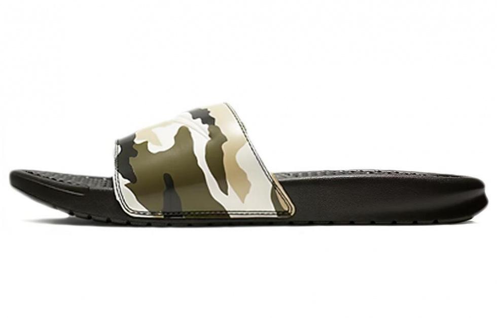 Nike Benassi Jdi Print Military Green Unisex Slippers 'Sequoia'