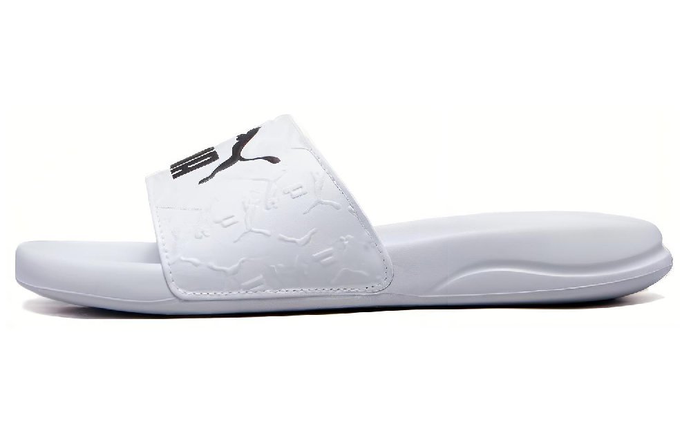 PUMA Popcat Rubber Sole Slide Slippers Unisex White