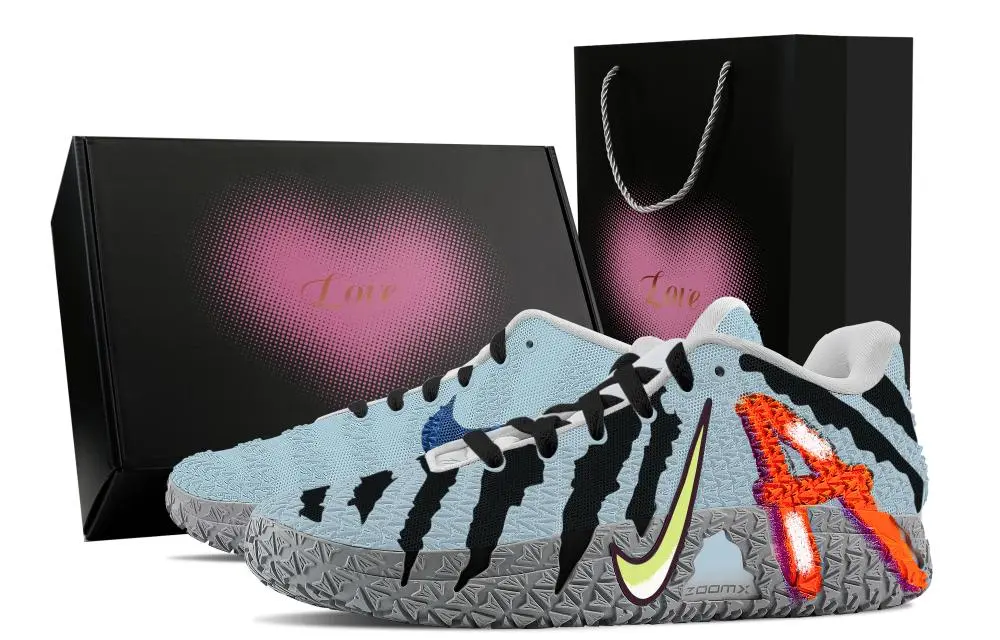 Nike Ja Morant 3 Blue Elf, Heart Box Abrasion Resistant Low top Basketball Shoes Unisex Black Blue