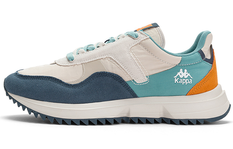 Kappa Anti Slip Wear Resistant Low Top Running Shoes Unisex Gray Blue Orange White