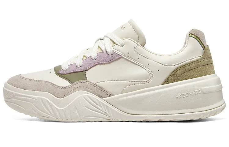 Skechers Denali Shoes 'White Green Purple' Women's