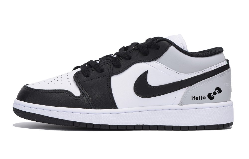 Jordan Air Jordan 1 Habitat Qiu Lin Slip Resistant Low Top Vintage Basketball Shoes Men's White Dark Gray