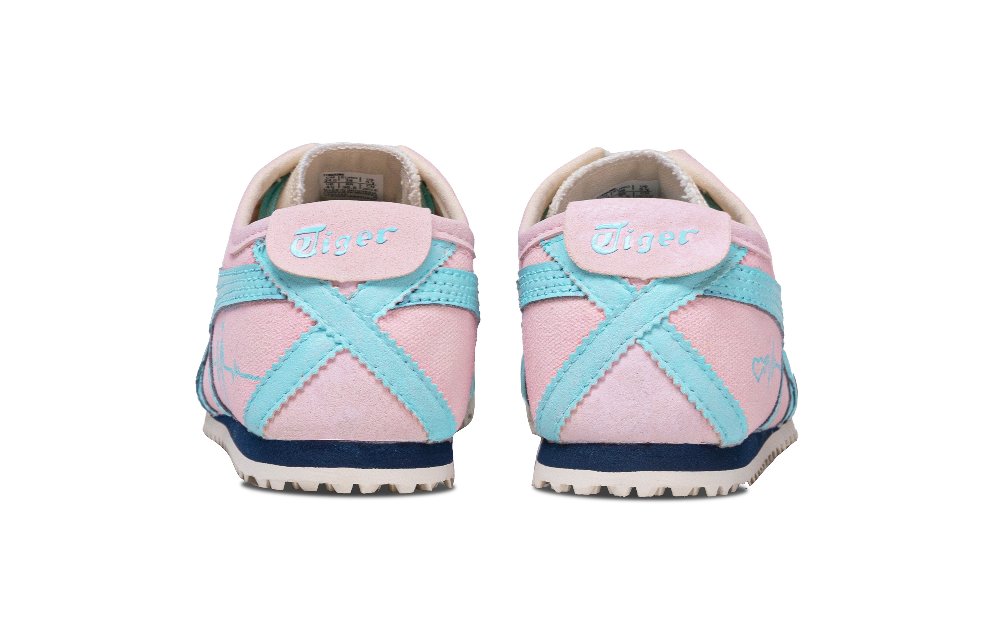 Onitsuka Tiger MEXICO 66 Heart To Heart Abrasion Resistant Low Top Casual Shoes Unisex Pink
