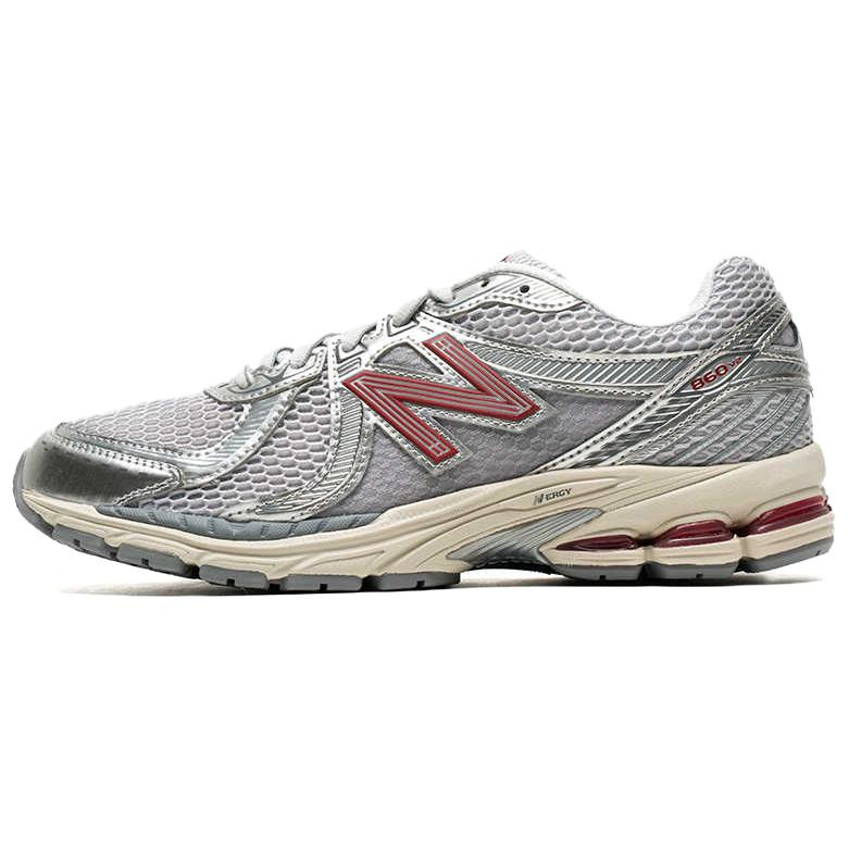 New Balance NB 860 V2 Low Top Running Shoes Unisex Silver Gray