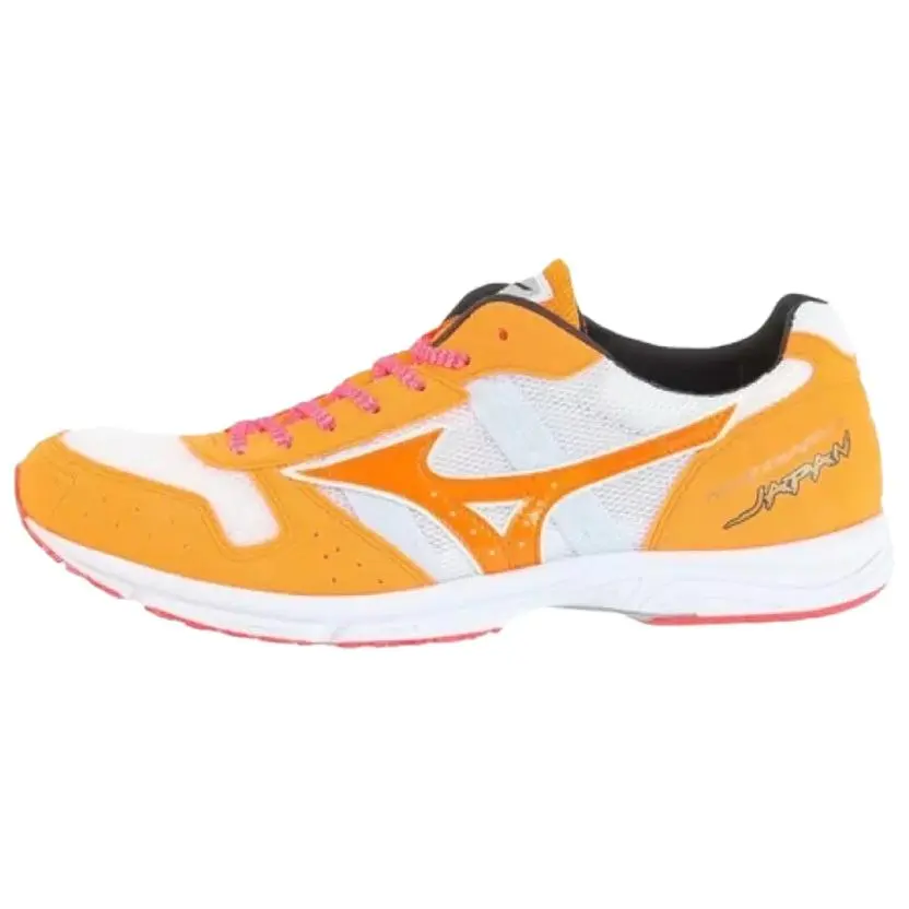 Mizuno WAVE EMPEROR Anti Slip Wear Resistant Low Top Running Shoes Unisex White Orange