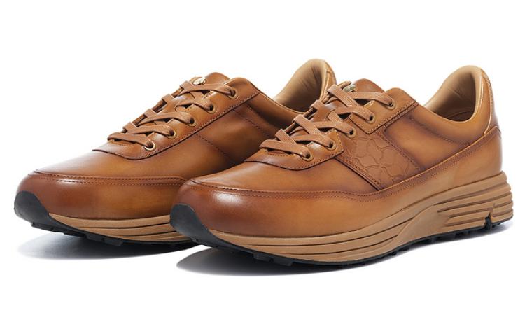 LI NING 1990 Commuter Series Abrasion Resistant Low Top Casual Shoes Men's Yellow Brown