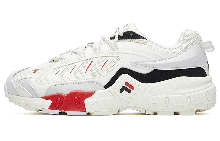 FILA Retro Running Shoes White/Red/Black Women's