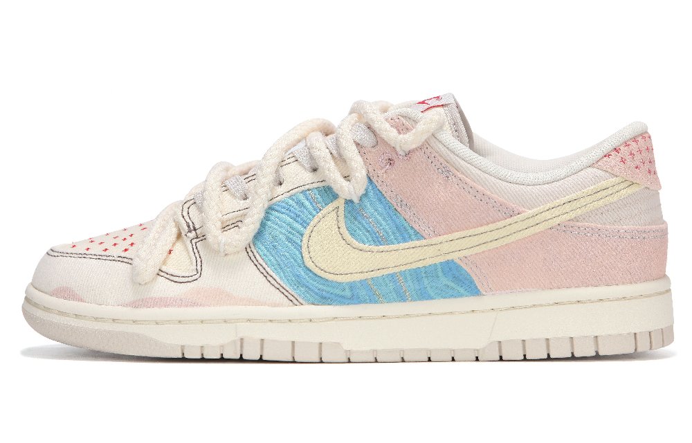 Nike Dunk Low 'Light Orewood Brown' Low-Top Skateboard Shoes Men's Beige Pink