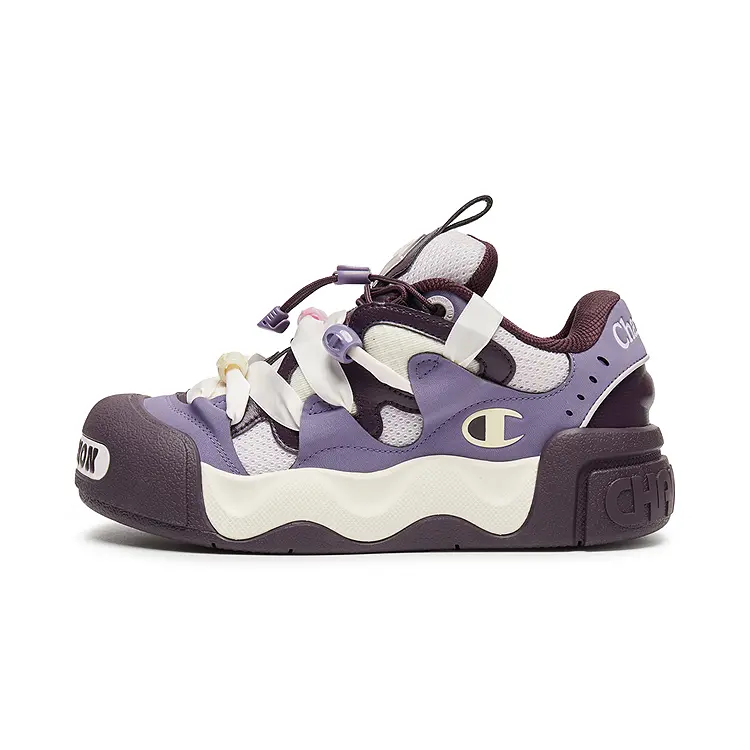 Champion AutoSkate EC Low top Skateboard Shoes Women's Gray Tone Grape Purple/Midnight Plum
