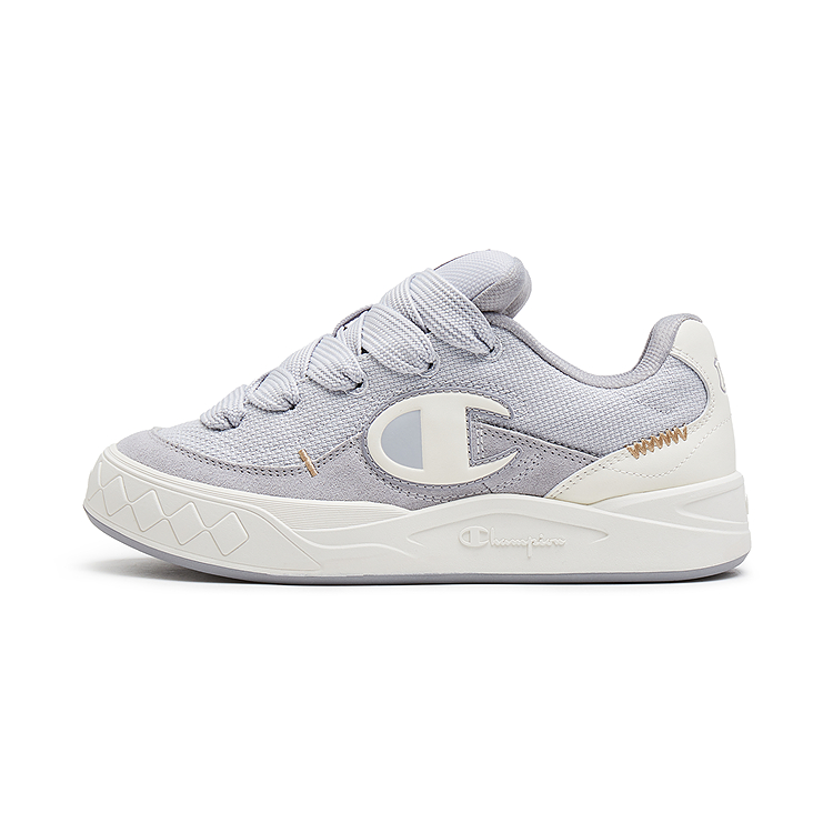 Champion Atomic Shoes Balance Low Top Skateboard Shoes Unisex Textured Gray/Alloy Gray
