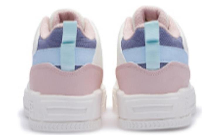 361° Coverage Slip Resistant And Abrasion Resistant Mid Top Skateboard Shoes Women's White Pink