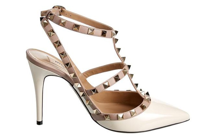 Valentino Rockstud Slim Heel High Heels Women's Light Pink купить в интернет-магазине Yoocart с быстрой доставкой по России.