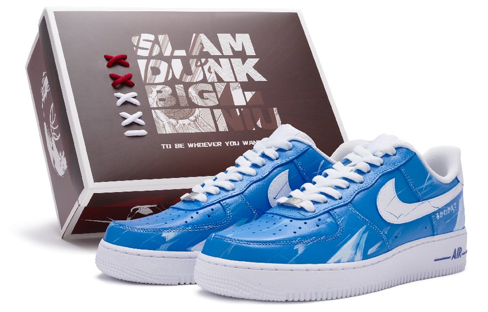 Nike Air Force 1 Low 811 Manufacturing Low Top Skateboard Shoes Men's White Blue