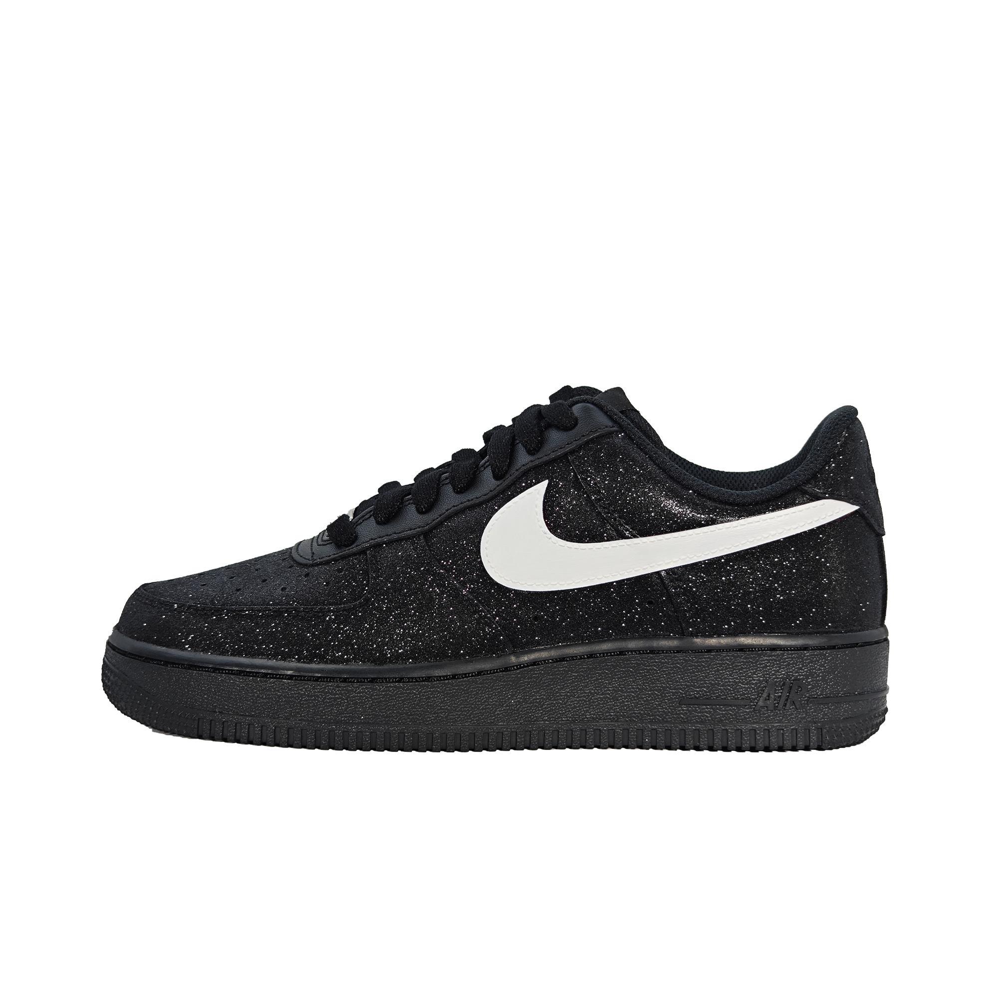 Nike Air Force 1 Baby's Breath Lightweight Low Top Skateboard Shoes Women's Black White