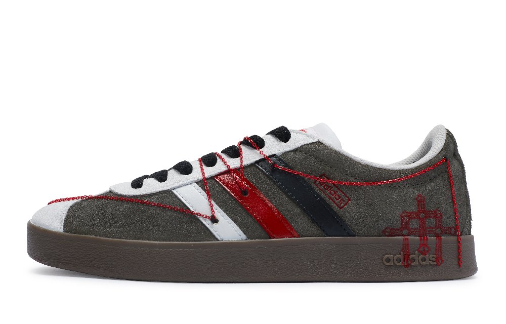 Adidas Neo Skateboard Shoes Unisex Low-Top White Red
