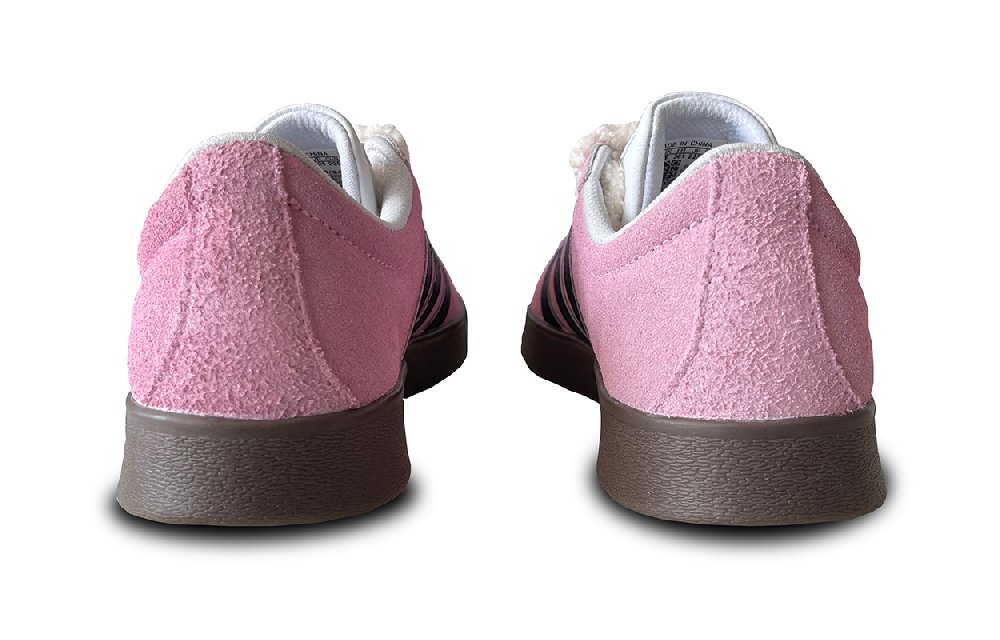 Adidas Neo VL Court Lifestyle Anti Slip And Wear Resistant Lightweight Low Top Skateboard Shoes Women's Black Pink