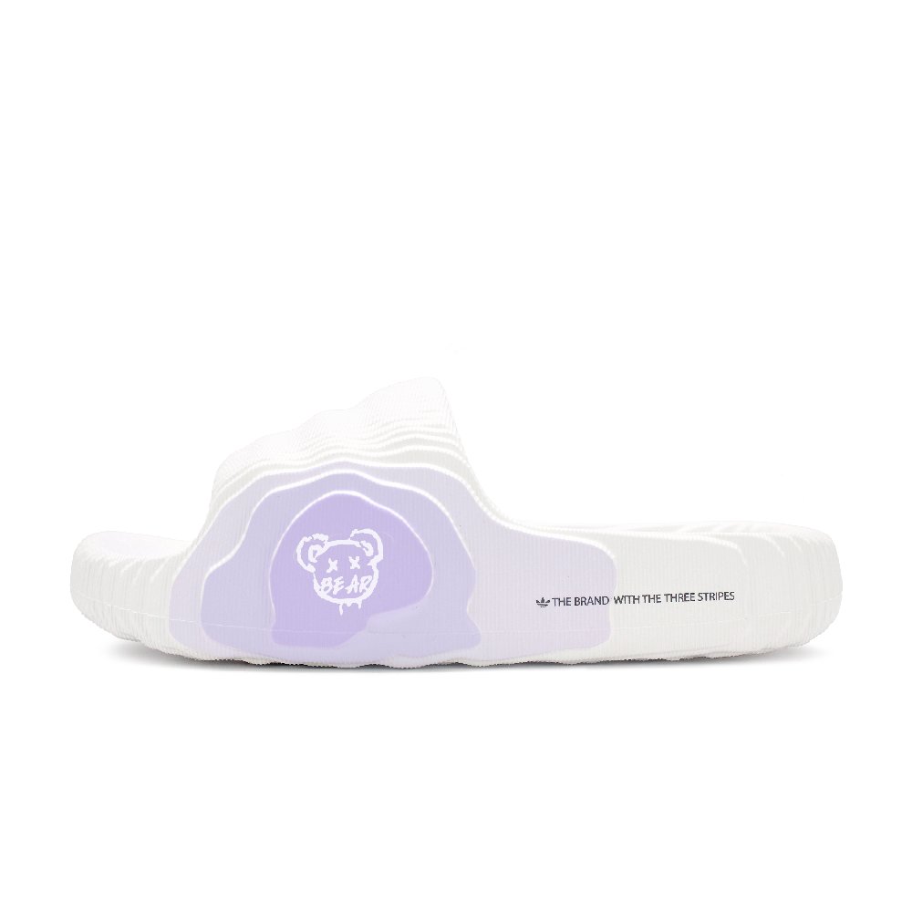 Adidas Originals ADILETTE 22 Abrasion Resistant Slide Slippers Unisex Purple White