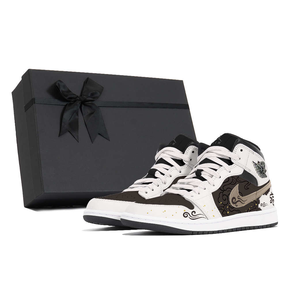 Jordan Air Jordan 1 Abrasion Resistant Mid Top Vintage Basketball Shoes Men's Ecru