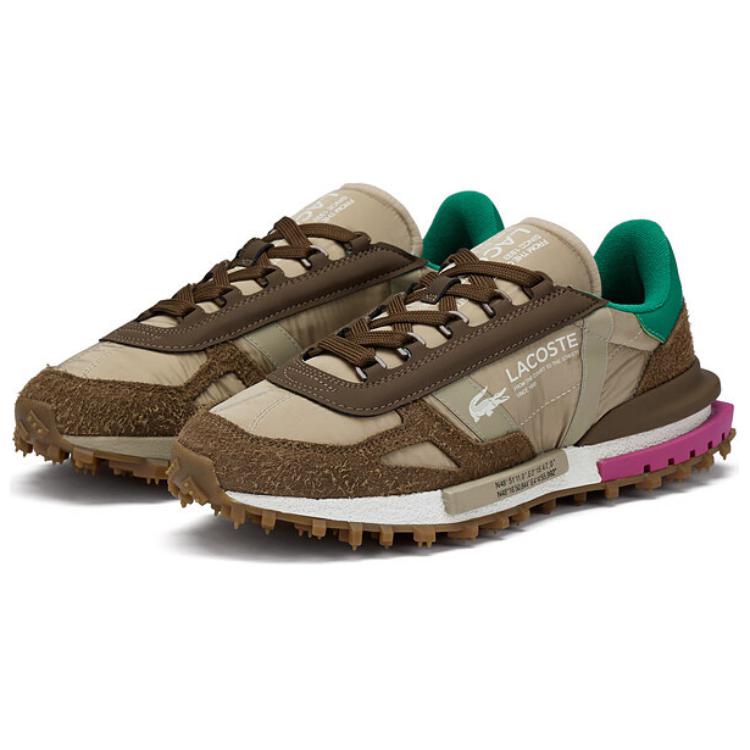LACOSTE Abrasion-Resistant Low-Top Casual Shoes Men's Brown